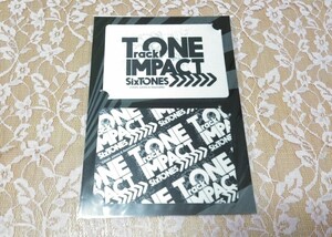 【未開封】 SixTONES ツアーステッカー LIVE TOUR TrackONE IMPACT 2020年 ジェシー 京本大我 松村北斗 森本慎太郎 高地優吾 田中樹