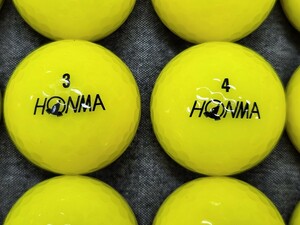 ロストボール　 HONMAホンマ　D1【2020年、2022年モデル】イエロー　50個
