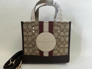 コーチ COACH ハンドバッグ レディース ショルダーバッグ 2WAY ジャガード アウトレット カーキ 保存袋付き 新品未使用