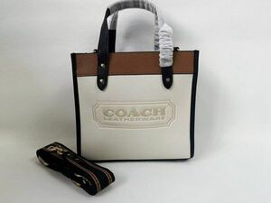 コーチ COACH アウトレット ハンドバッグ レディースバッグ 22 フィールド レザー ホワイト 保存袋付き 新品未使用