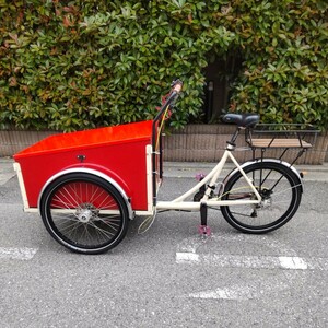 * Christiania bikes Chris коричневый nia мотоцикл Дания производства кейтеринг цветок магазин san . данный магазин san доставка багаж транспортировка ребенок разместить на большая вместимость грузоподъёмность *