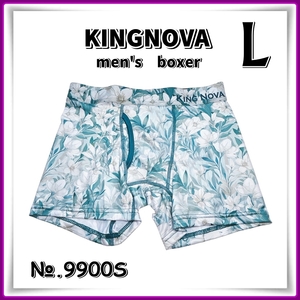 men's【Lサイズ】◆新品◆KINGNOVA◆メンズ ボクサーパンツ 前開き＜花＞◆9900S　Aya　