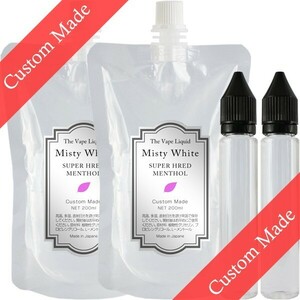 ■送料無料■ MisyWhite 400ml オーダーメイド スーパーハードメンソールリキッド プルームテックプラス with2 VAPE