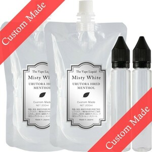 ■送料無料■ MisyWhite 400ml オーダーメイド ウルトラハードメンソールリキッド プルームテックプラス with2 VAPE.