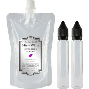 ■送料無料■ MisyWhite 200ml スーパーハードメンソールリキッド 50:50 プルームテックプラス with2 VAPE.