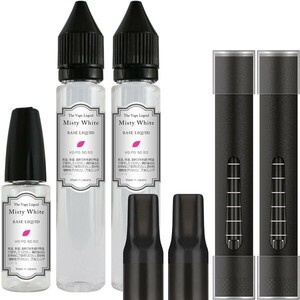 ■送料無料■ MisyWhite 808ES 85mlベースリキッド 40:60 & カートリッジ2本 プルームテックプラス with2 互換 VAPE