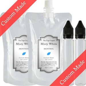 ■送料無料■ MisyWhite 400ml オーダーメイド メンソールリキッド プルームテックプラス with2 VAPE