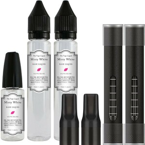 ■送料無料■ MisyWhite 808ES 85mlベースリキッド 60:40 & カートリッジ2本 プルームテックプラス with2 互換 VAPE.