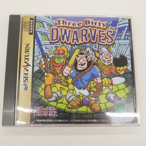  время ограничено распродажа Sega SEGA Sega Saturn soft Three Dirty DWARVESs Lee *da-ti*dowa-bz