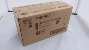 【未使用】 東芝 TOSHIBA 未使用品 LED小型電球 60W相当 LDT6L-G-E17/S/60W2 10個セット LDT6L-G-E17/S/60W2　10個セット