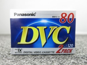  limited time sale [ unused ] Panasonic Panasonic [ unused * unopened ]miniDV cassette 2 ps pack AY-DVM80V2 standard 80 minute /LP120 minute 