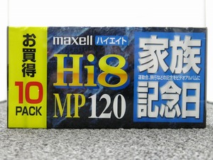  время ограничено распродажа [ не использовался ]mak cell maxell [ не использовался * нераспечатанный ] Hi8 MP120 10шт.@ упаковка P6-120KHMP 10P