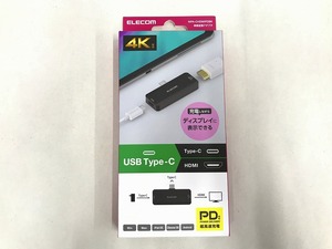 【未使用】ELECOM Type-C 映像変換 アダプタ HDMI パワーデリバリー対応 映像変換アダプタ TypeC ? HDMI 60Hz 給電機能付 MPA-CHDMIPD