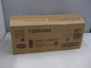 【未使用】 東芝 TOSHIBA 【未使用品】 LED電球 10個入り LDA8L-G/60W/2