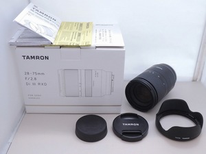 タムロン TAMRON Eマウント レンズ フルサイズ 28-75mm F/2.8 Di III RXD (Model A036)