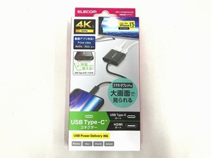 【未使用】 エレコム USB Type-C(TM) to HDMI(R)映像変換アダプター(USB PD対応) ★未開封品★ ブラック MPA-CHDMIPD015B