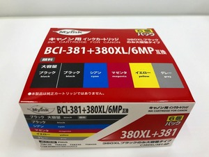 【未使用】 日本ナインスター Canon キャノン用 BCI-381+380XL/6MP互換インクカートリッジ ★未開封品★ C380XL/381-6P