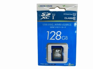 limited time sale [ unused ] green house GREEN HOUSE SDXC memory card GH-SDC-YMUA128G