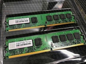  время ограничено распродажа тигр nsendoTranscend настольный PC для 4G KIT DDR2 800 DIMM 2 шт. комплект * утиль * текущее состояние доставка *