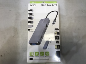 期間限定セール 【未使用】 リーダーメディアテクノ LAZOS 11 in 1 Type-Cハブ L-CH11