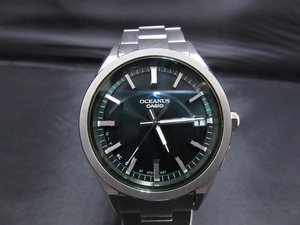  Casio Oceanus CASIO OCEANUS Tough Solar wristwatch titanium Bluetooth men's green OCW-T200S-3AJF