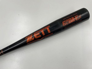 ゼット ZETT 【並品】中学生用硬式バット 84ｃｍ ブラック系 GODA-F ZERO2 BAT2412