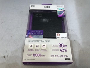 期間限定セール 【未使用】 シーアイオー CIO ACプラグ付きモバイルバッテリー ブラック CIO-SMARTCOBYPRO-30W-PLUS