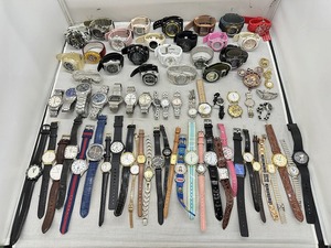 [1 jpy start ] [ Junk ]SEIKO,CASIO,swatch etc. wristwatch clock set sale 73 point 