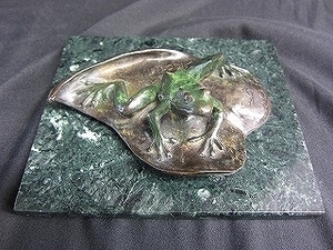  limited time sale Bobby *ro let work frog (...) bronze sculpture 