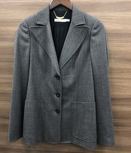  limited time sale See by Chloe SEE BY CHLOE tailored jacket dark gray series stripe pattern 