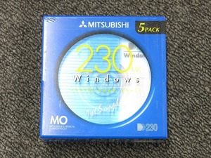  limited time sale [ unused ] Mitsubishi chemistry MITSUBISHI CHEMICAL [ unopened ]MO disk 230MB 5 sheets pack Windows format KR230D5S