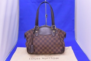 ルイ・ヴィトン LOUIS VUITTON 上品なLVの魅力 美品ヴェローナPM ハンドバッグ鞄ショルダーバック肩掛け ダミエ エベヌ N41117