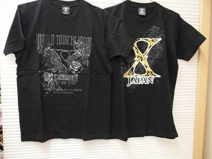 XJAPAN World Tour 2009 公式Tシャツ ゴールド シルバー 2枚セット ブラック