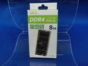 期間限定セール 【未使用】 リーダーメディアテクノ LAZOS ノートパソコン用メモリ DDR4 8GB L-D4N8G