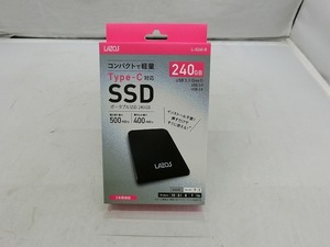  limited time sale [ unused ] Leader media Techno LAZOS portable SSD 240GB L-S240-B