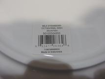 期間限定セール ウェッジウッド WEDGWOOD ワイルドストロベリー オクタゴナル ディッシュ プレート 25cm 箱付き DISHWASHER SAFE 食器 皿_画像5
