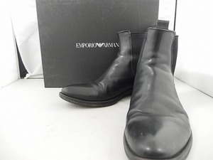  limited time sale joru geo Armani GIORGIO ARMANI side-gore boots XAD54