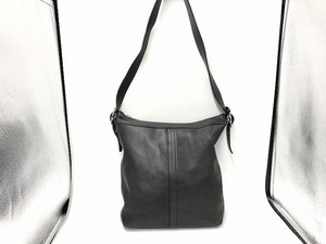  Coach COACH leather shoulder bag black 9177