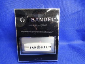 【未使用】 株式会社BANDEL THE POWER&FORCE metal bracelet white×silver L 19.0cm