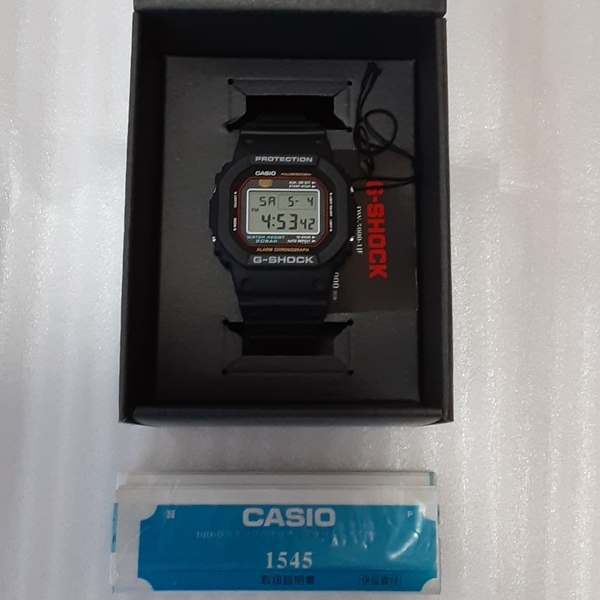 未使用保管品 メーカー電池交換済み CASIO G-SHOCK Gショック DW-5000-1JF ファーストモデル DW-5000C 復刻モデル スクリューバック