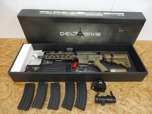 111-F④381 Tokyo Marui DELTA HK416( present condition goods ) other custom parts attaching 