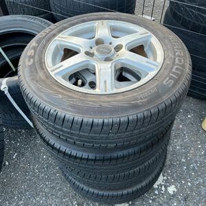 165/70r14 pcd100 4H 14インチ　5.5j ET45 アルミ4本セット　2021年製タイヤ　k0100