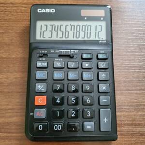 CASIO 人間工学電卓 ジャストサイズ12桁 ブラック JE-12D-BK-N