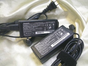 *Panasonic Let's note for! original adaptor ×2 piece set!CF-AA6402A M1!(I-3302)[ click post 185 jpy postage ]*