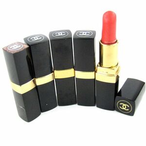  Chanel lipstick 5 point set rouge here other together large amount cosme PO lady's CHANEL