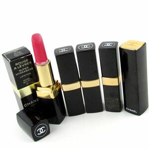  Chanel lipstick 5 point set super idu Raver z other together large amount cosme PO lady's CHANEL