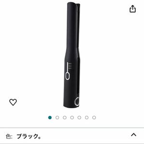 2イン1 コードレスヘアストレートナーとカーラー USB充電式 旅行用ヘアストレートナー ポータブル ミニヘアカーラー ブラック