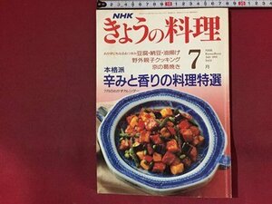 ｓ※※　1991年 7月号　NHK きょうの料理　本格派 辛みと香りの料理特選　レシピ　当時物　/ N99