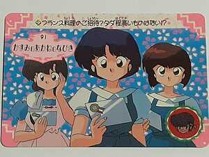 *1991 year Carddas Ranma 1/2 N91 [. charcoal &...&...] box .. goods 