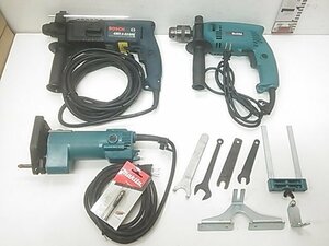 (1 иен старт!) BOSCH Bosch ударная дрель GBH2-22SRE & Makita . перемещение дрель HP1501 / trimmer 3705 работа хороший A1415